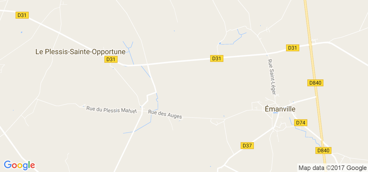 map de la ville de Le Plessis-Sainte-Opportune