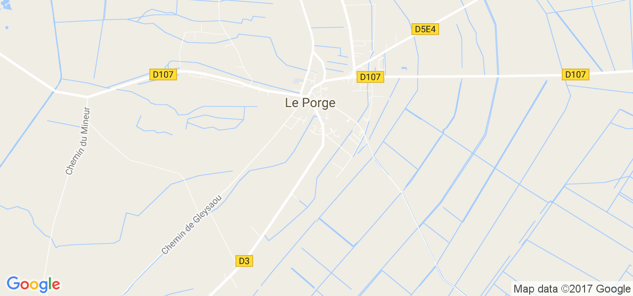 map de la ville de Le Porge