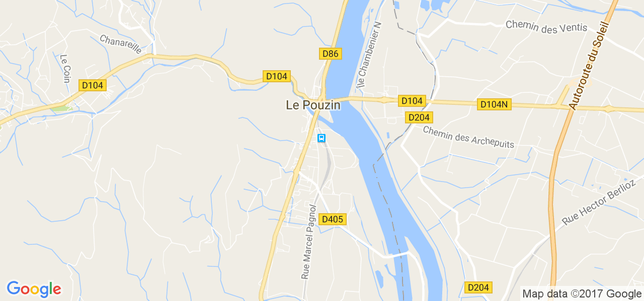 map de la ville de Le Pouzin