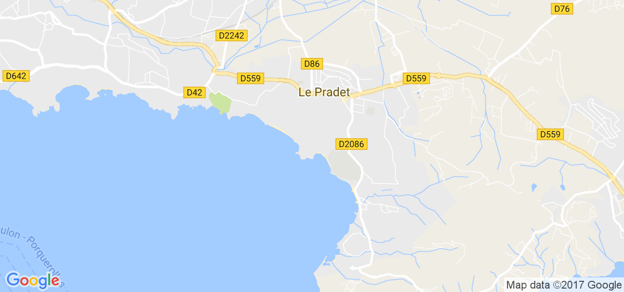 map de la ville de Le Pradet