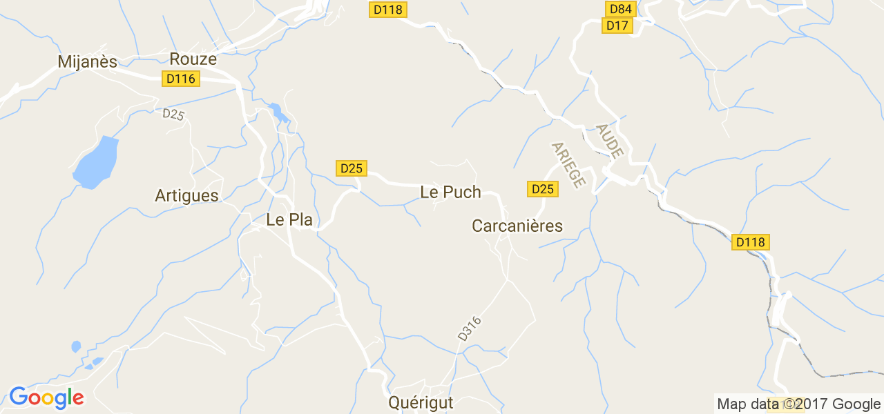 map de la ville de Le Puch