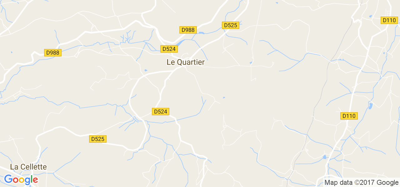 map de la ville de Le Quartier