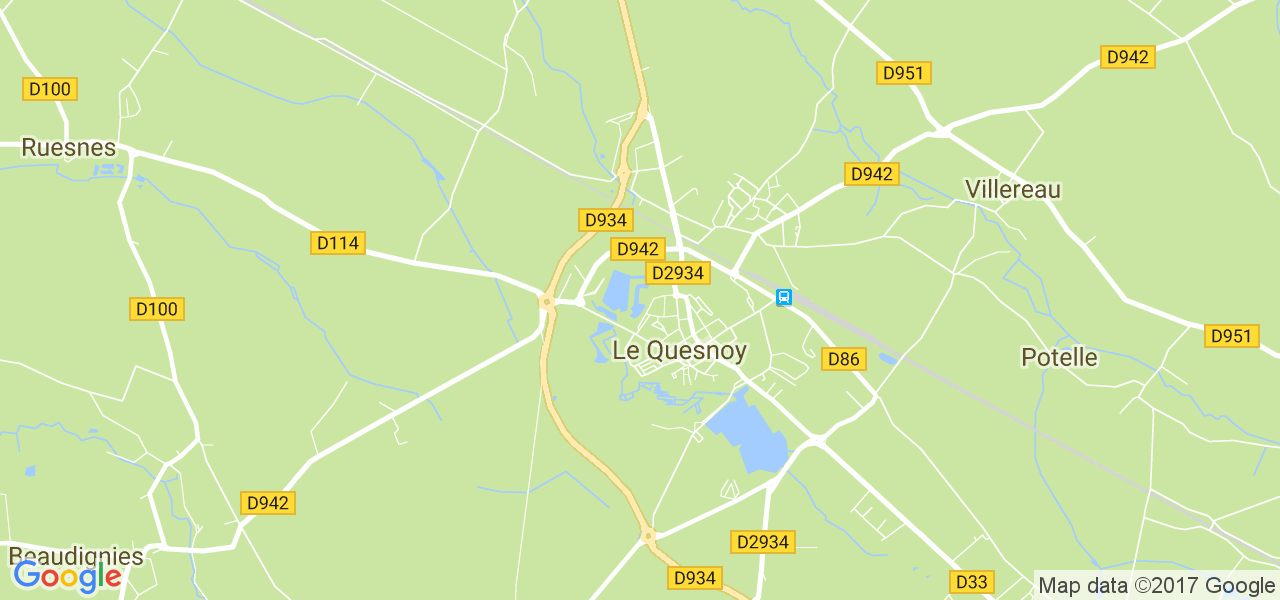 map de la ville de Le Quesnoy