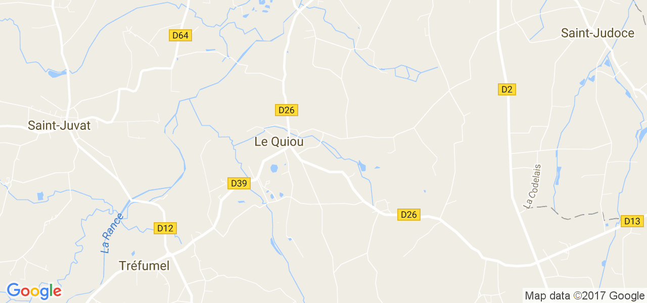 map de la ville de Le Quiou