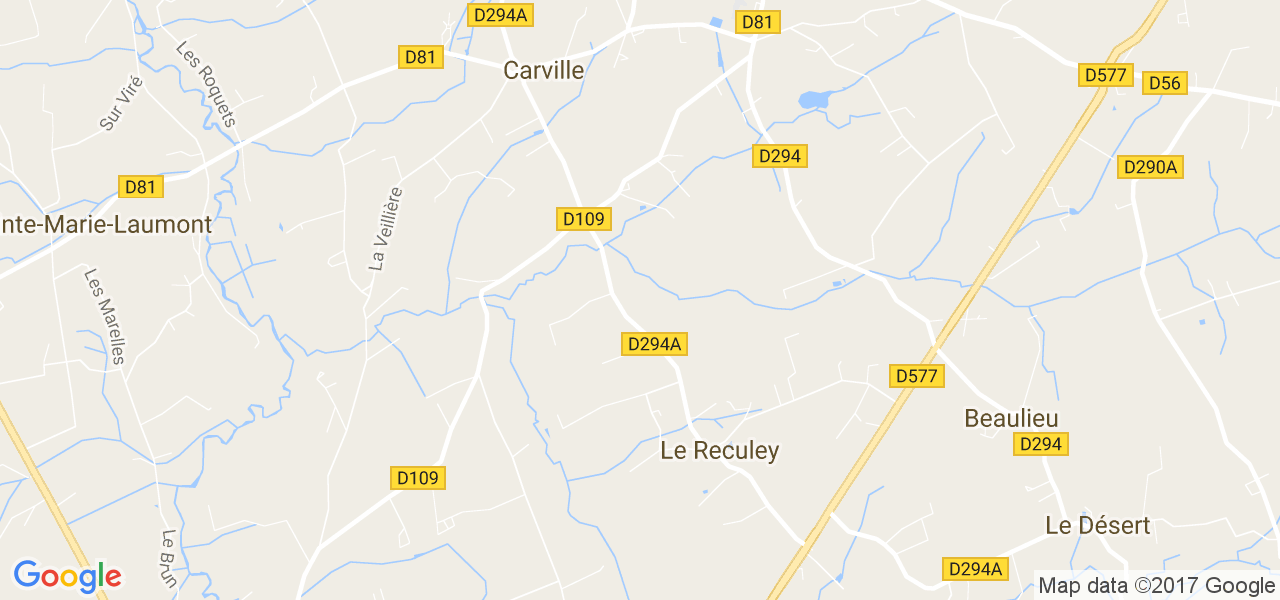 map de la ville de Le Reculey