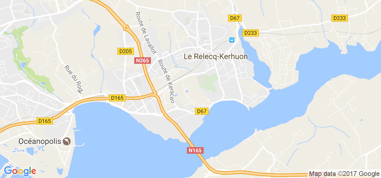 map de la ville de Le Relecq-Kerhuon