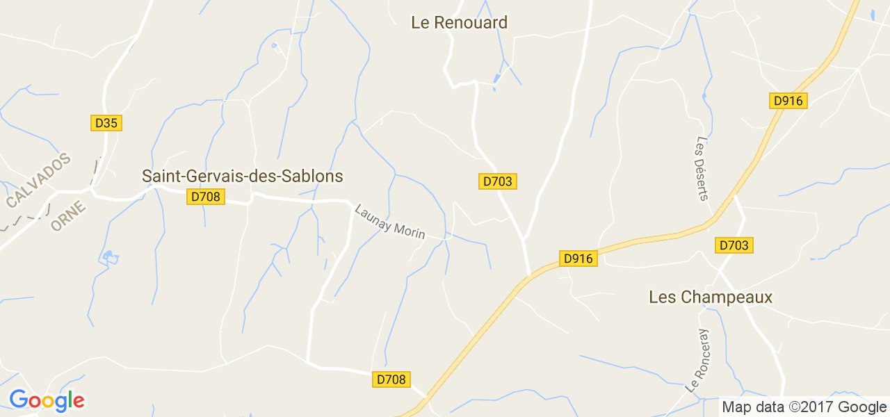 map de la ville de Le Renouard