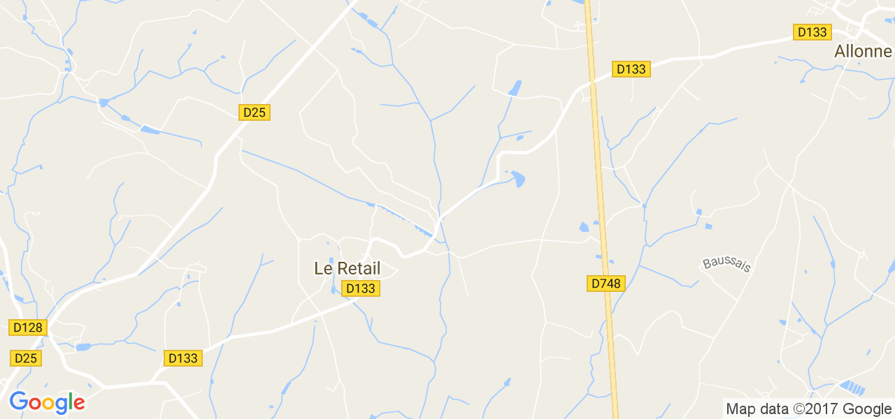 map de la ville de Le Retail