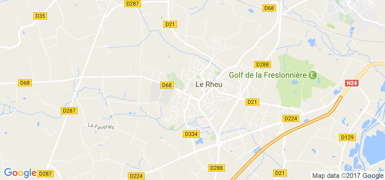 map de la ville de Le Rheu