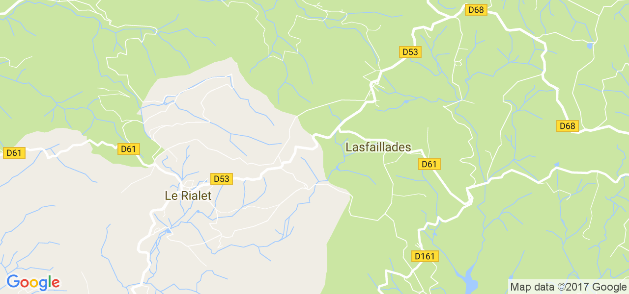 map de la ville de Le Rialet