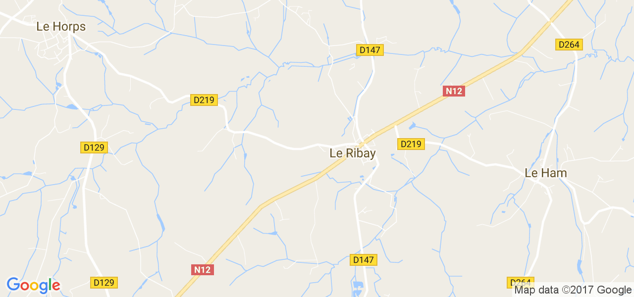 map de la ville de Le Ribay