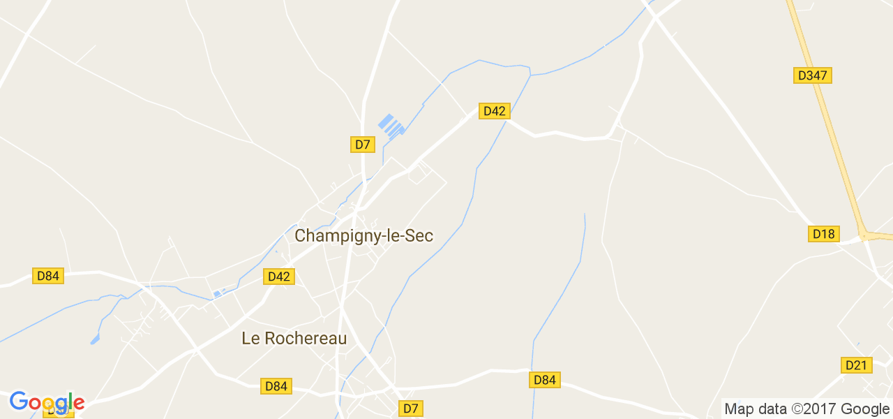 map de la ville de Le Rochereau