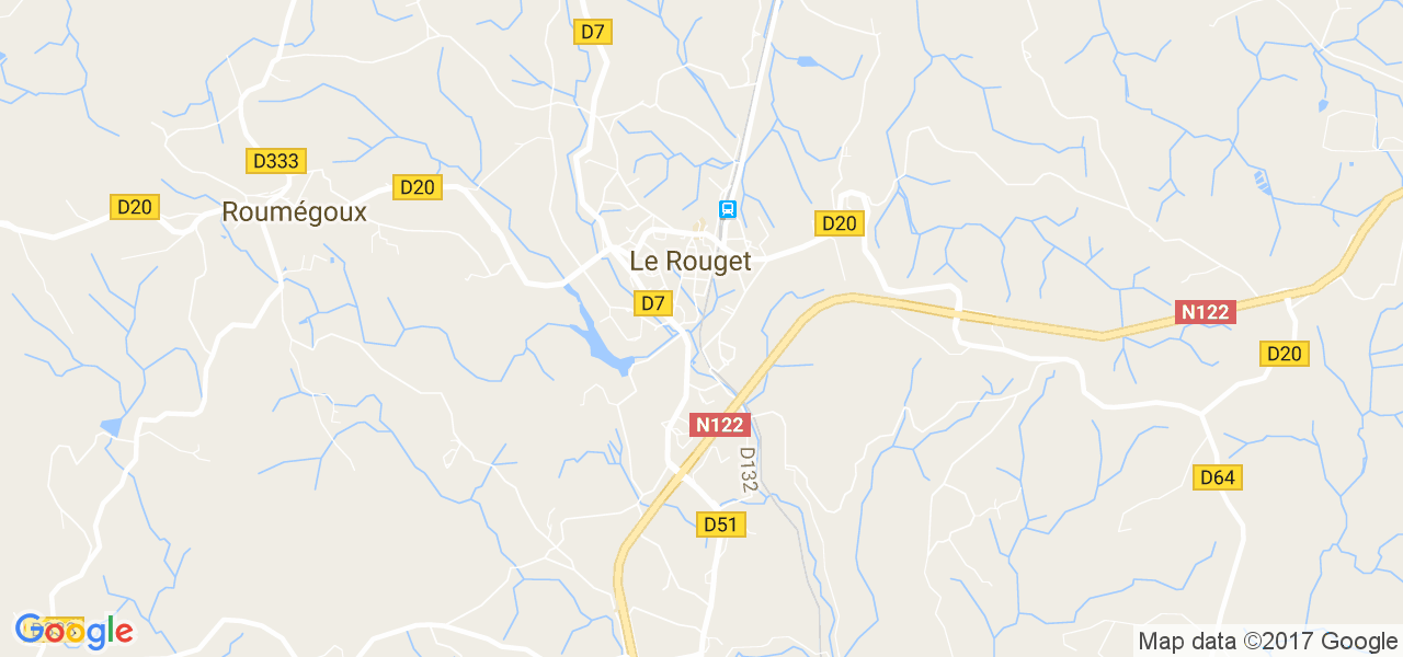 map de la ville de Le Rouget