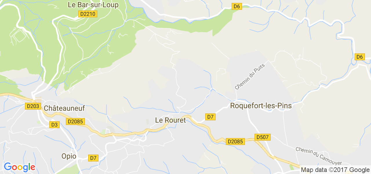 map de la ville de Le Rouret