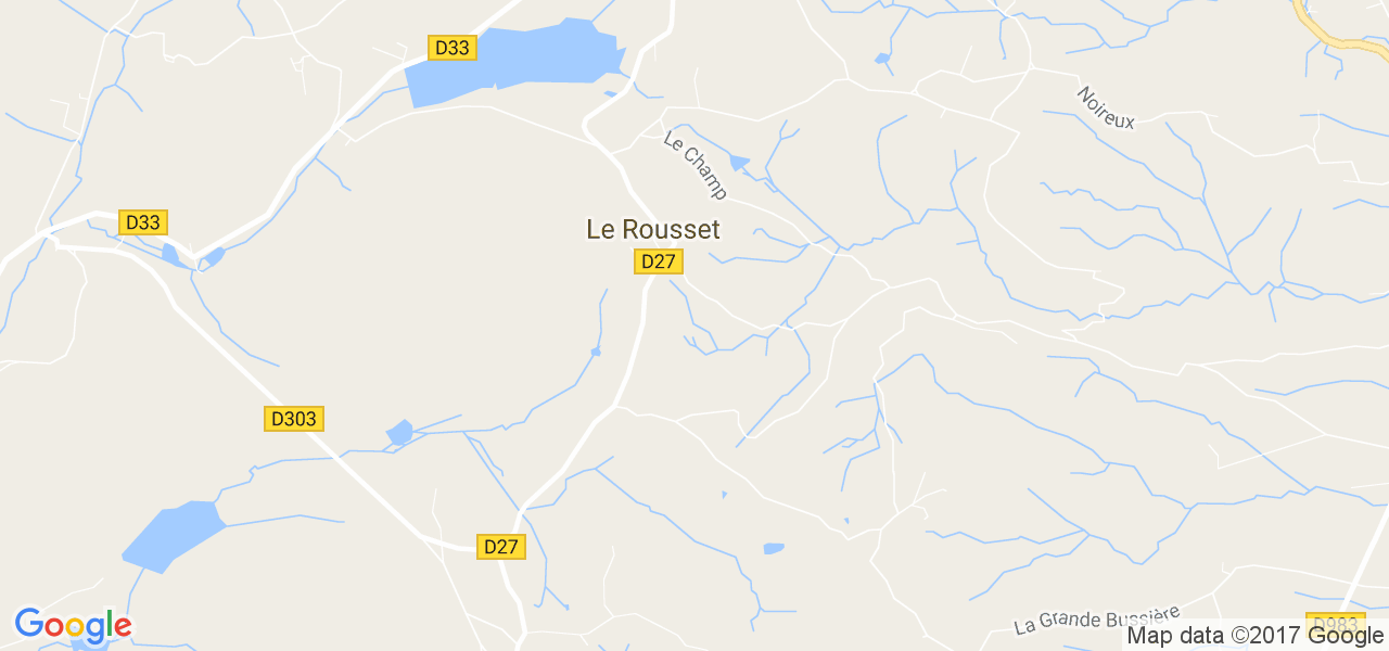 map de la ville de Le Rousset