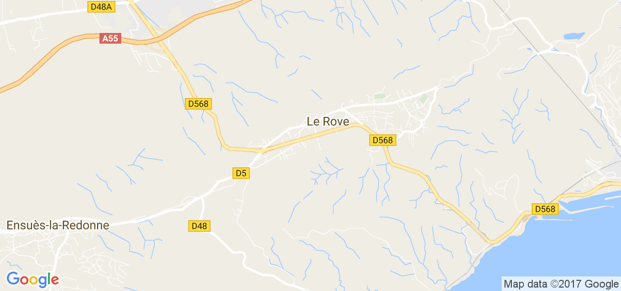 map de la ville de Le Rove