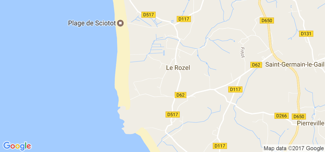 map de la ville de Le Rozel