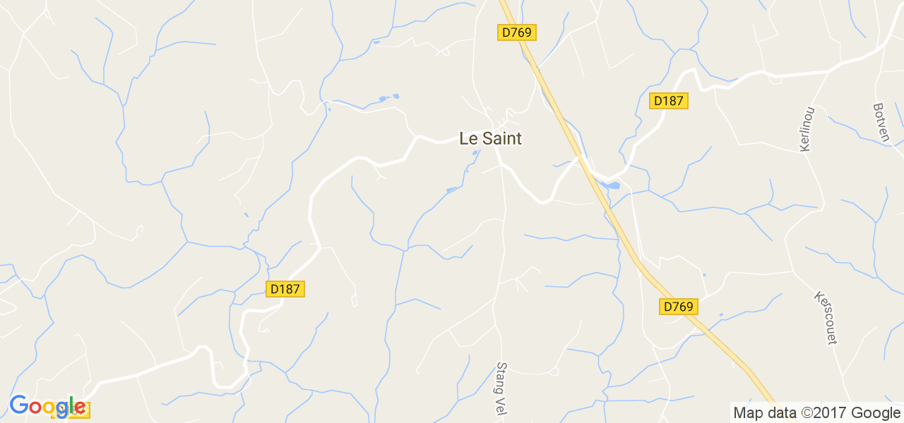 map de la ville de Le Saint