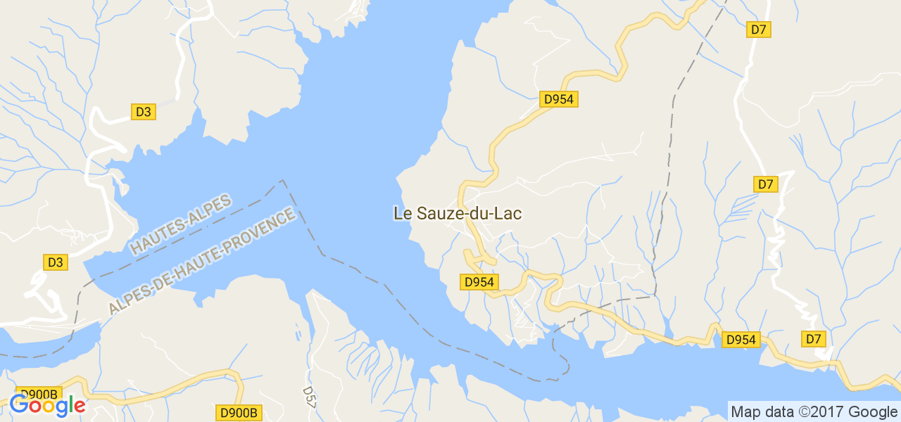 map de la ville de Le Sauze-du-Lac