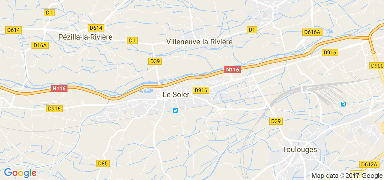 map de la ville de Le Soler