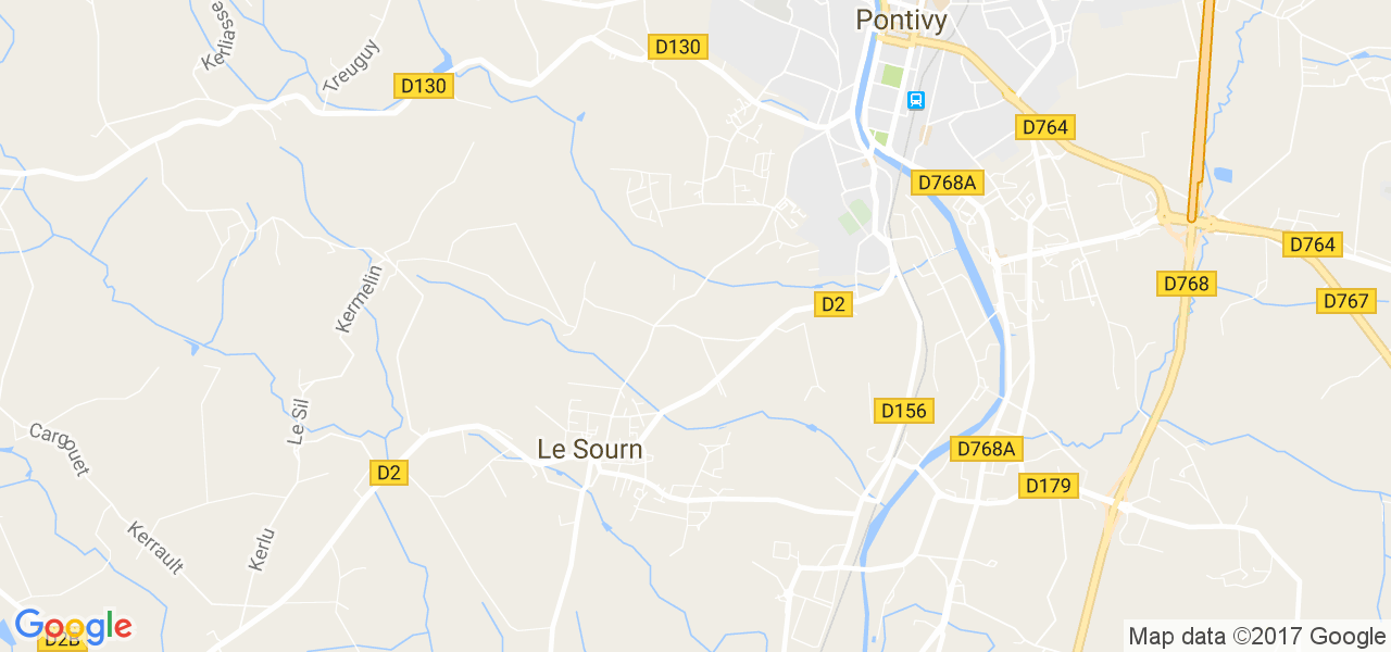 map de la ville de Le Sourn