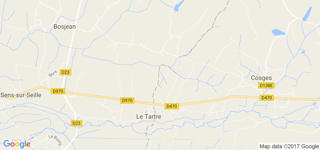 map de la ville de Le Tartre