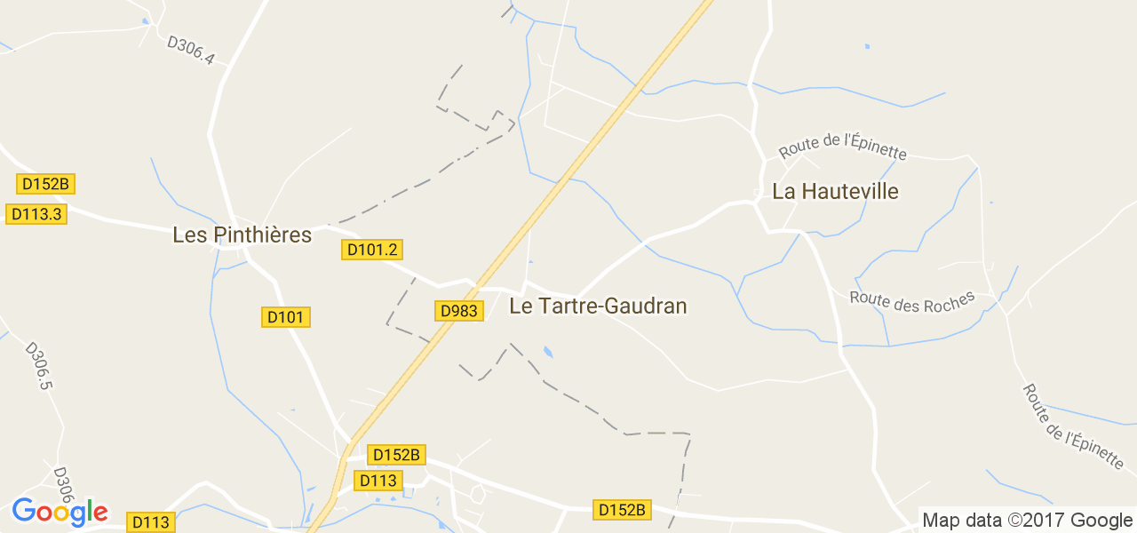 map de la ville de Le Tartre-Gaudran