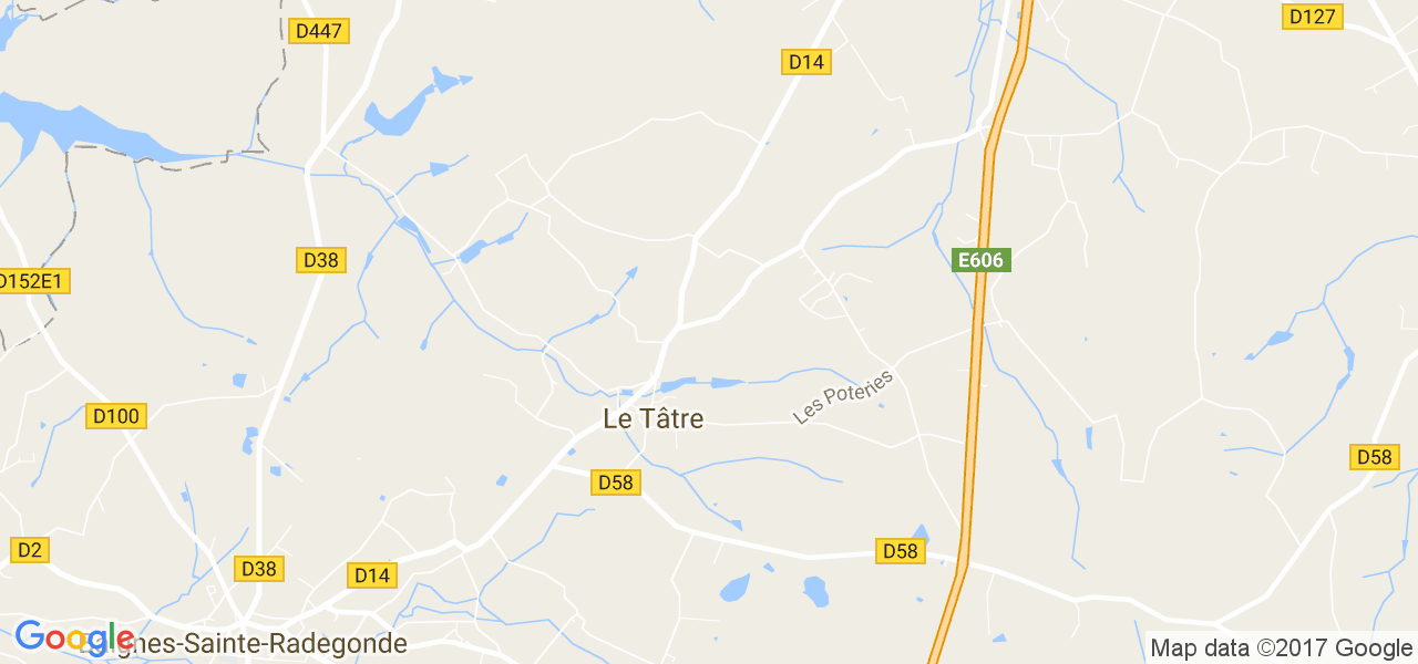 map de la ville de Le Tâtre