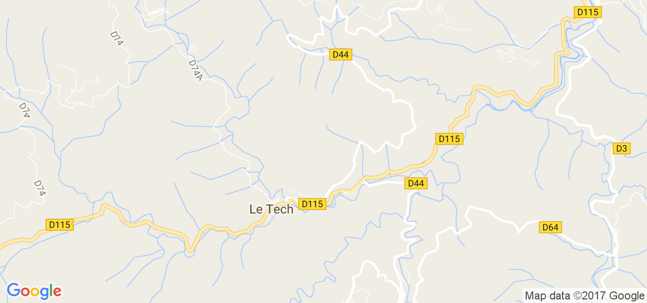 map de la ville de Le Tech