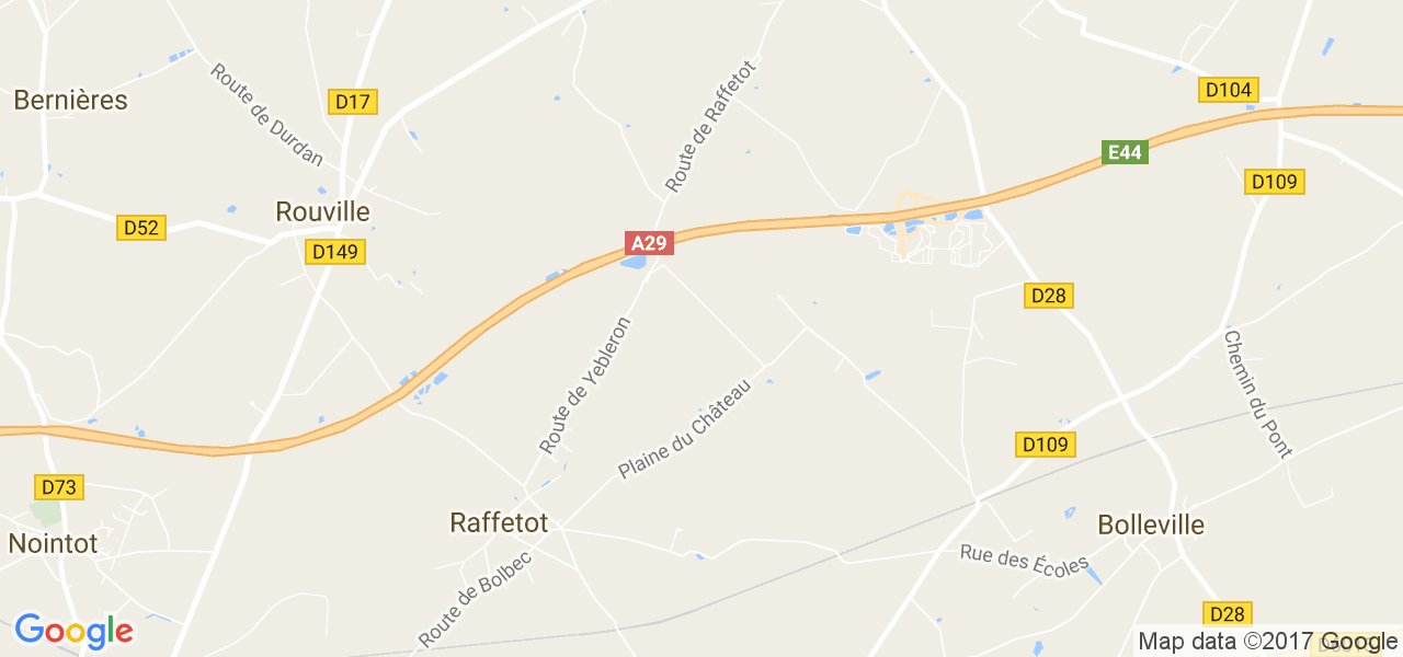 map de la ville de Le Theil