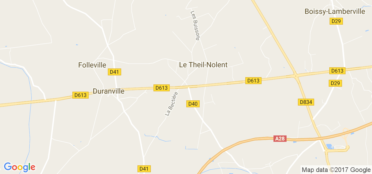 map de la ville de Le Theil-Nolent