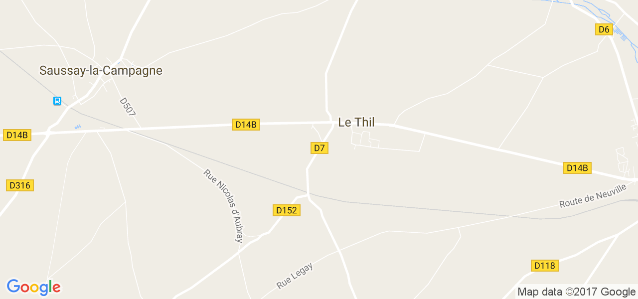 map de la ville de Le Thil