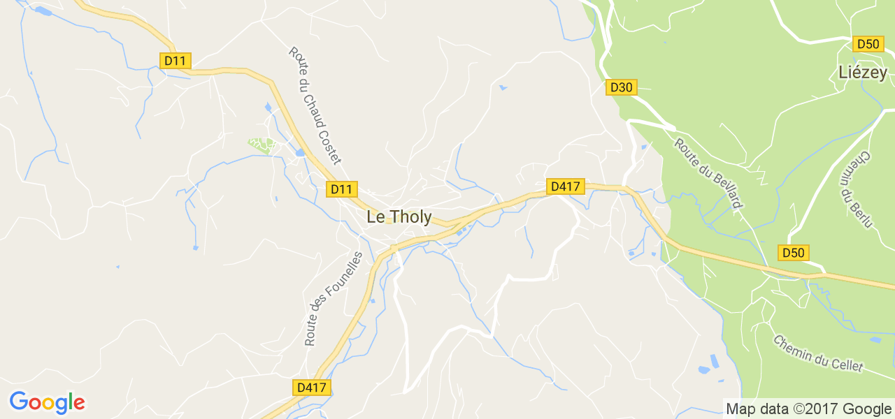 map de la ville de Le Tholy