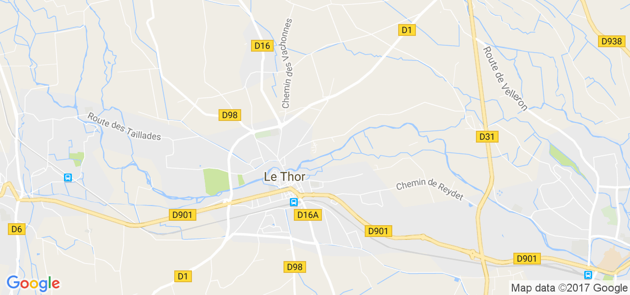 map de la ville de Le Thor