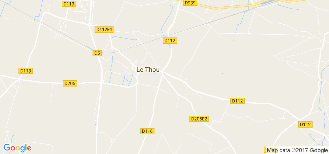 map de la ville de Le Thou