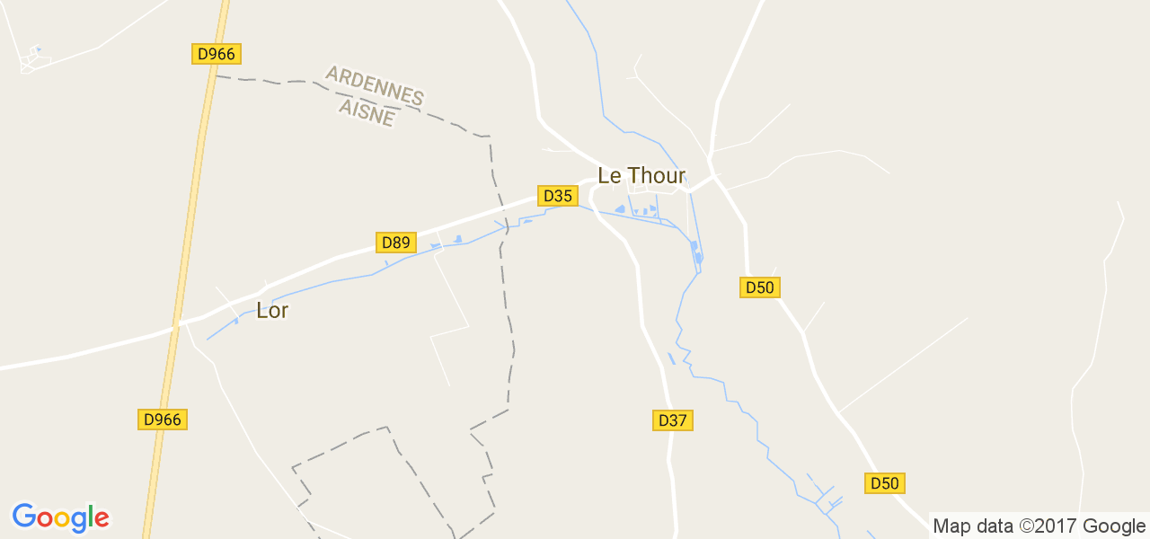 map de la ville de Le Thour