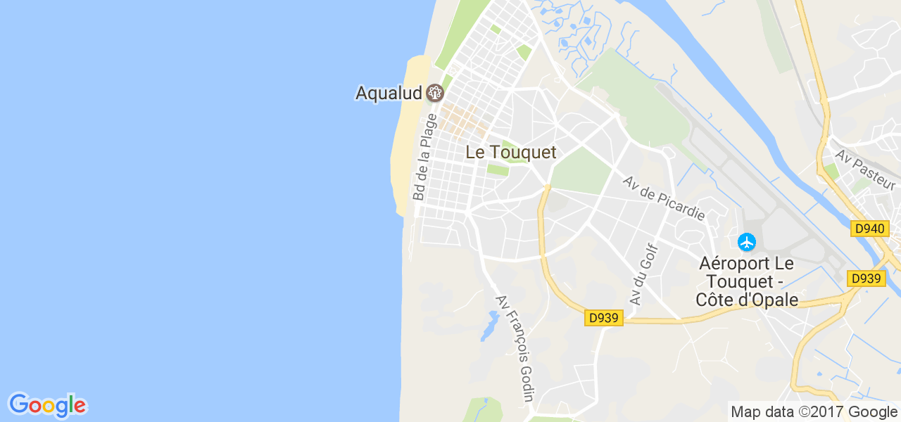 map de la ville de Le Touquet-Paris-Plage