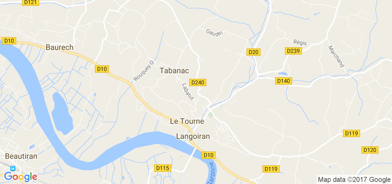 map de la ville de Le Tourne