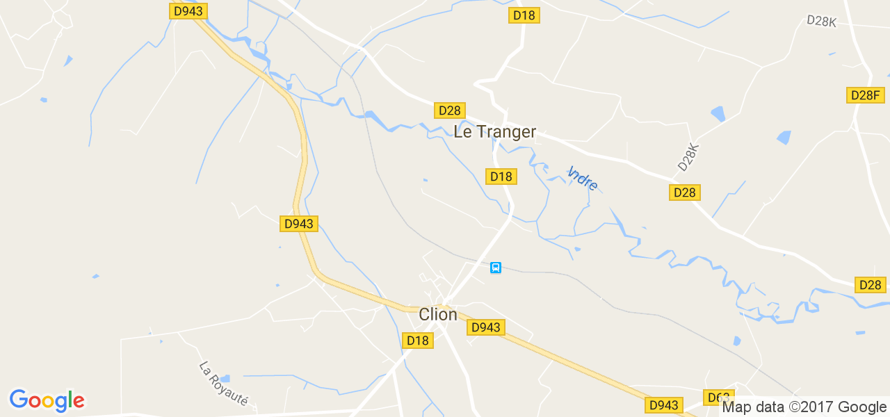 map de la ville de Le Tranger