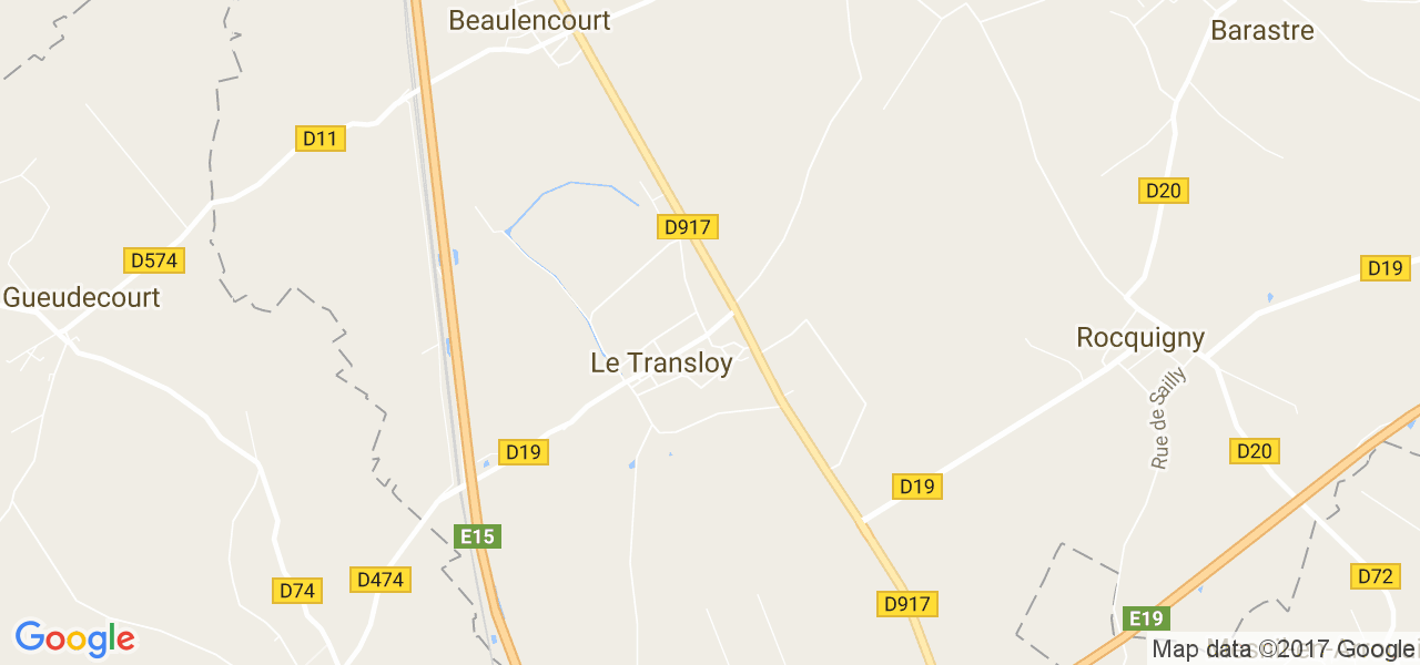 map de la ville de Le Transloy