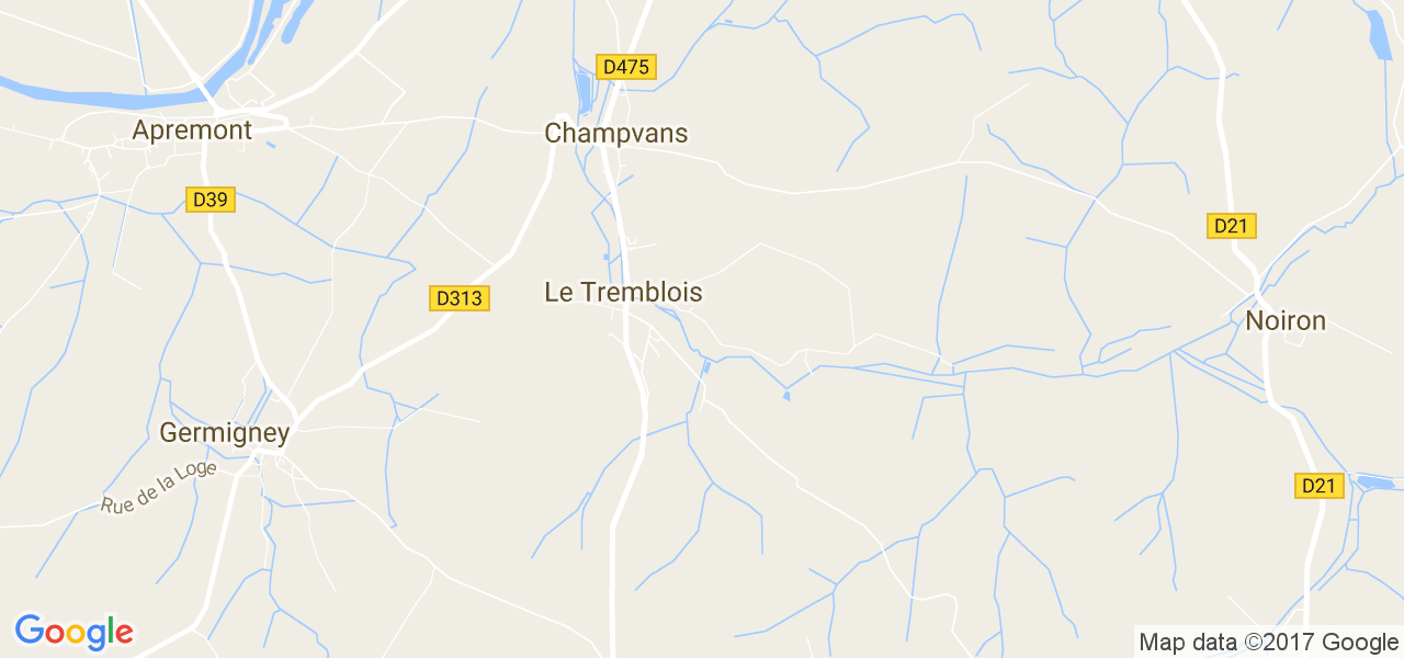 map de la ville de Le Tremblois