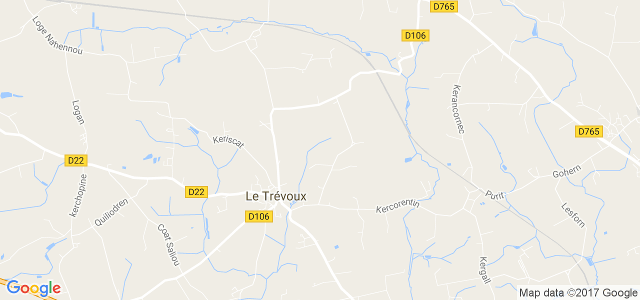 map de la ville de Le Trévoux