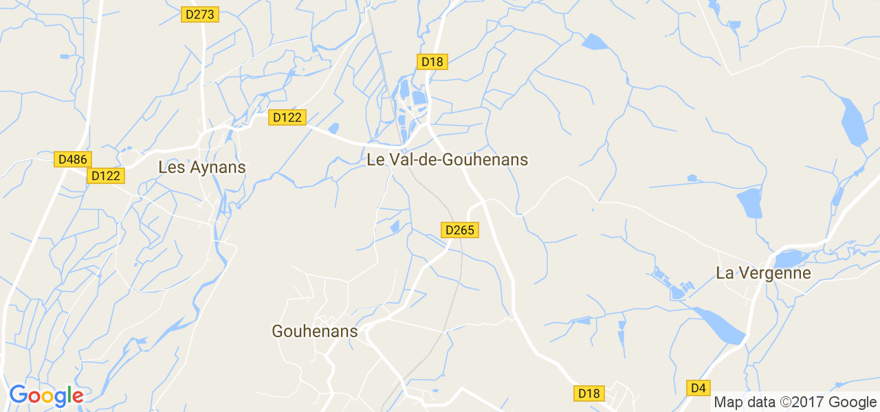 map de la ville de Le Val-de-Gouhenans