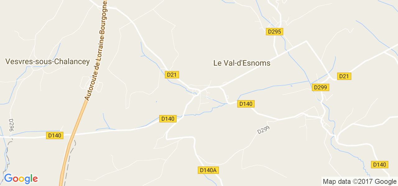 map de la ville de Le Val-d'Esnoms