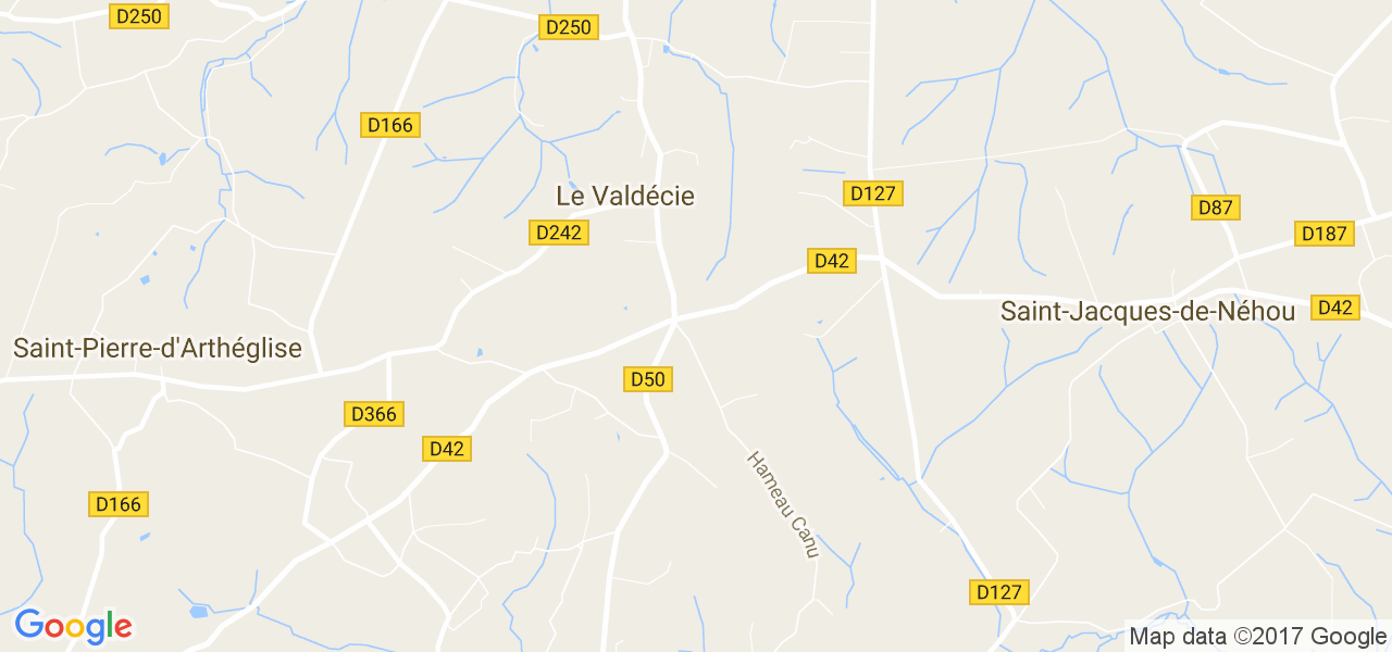 map de la ville de Le Valdécie