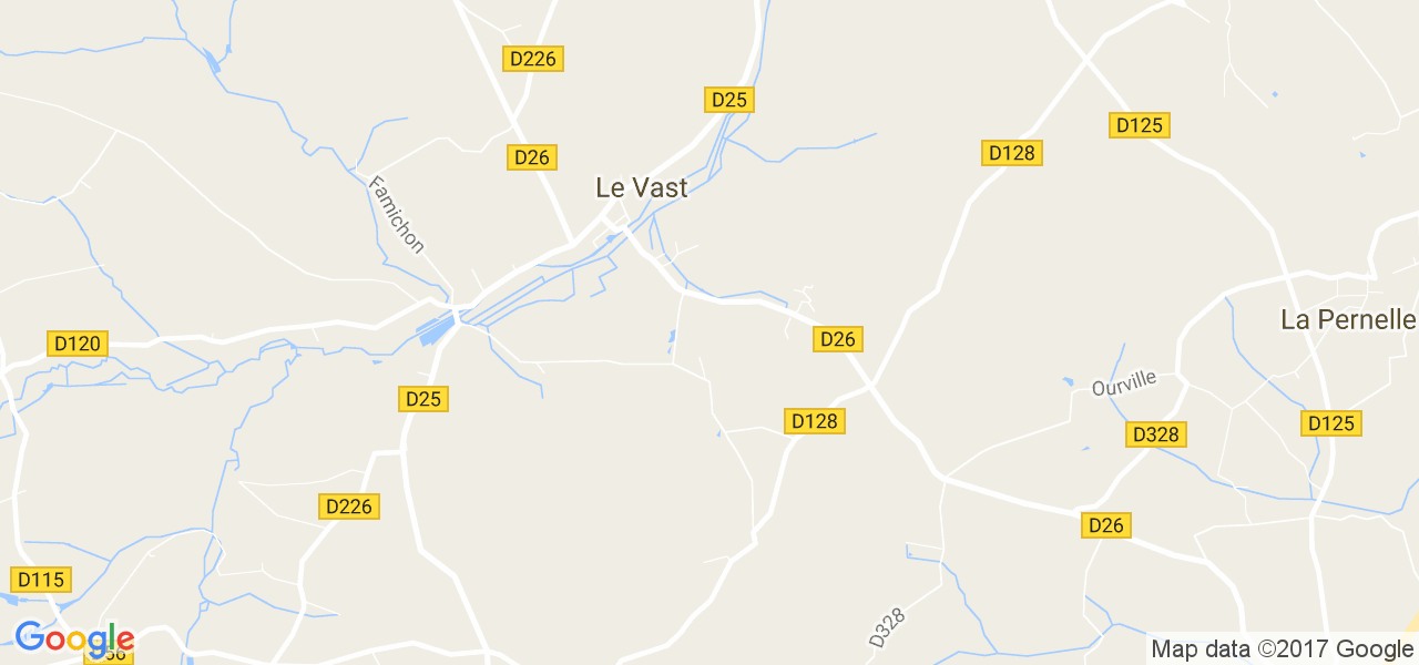 map de la ville de Le Vast