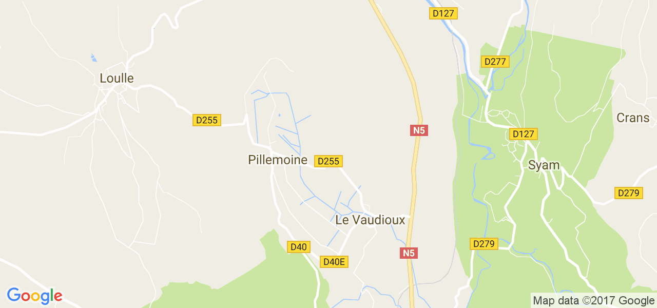 map de la ville de Le Vaudioux