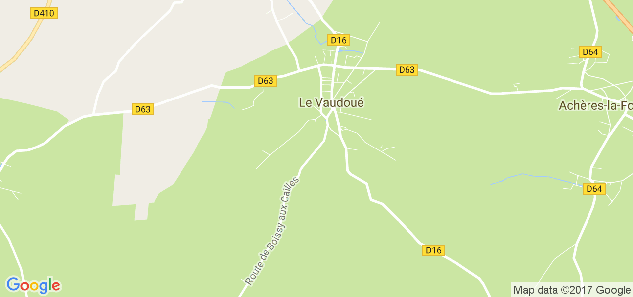 map de la ville de Le Vaudoué