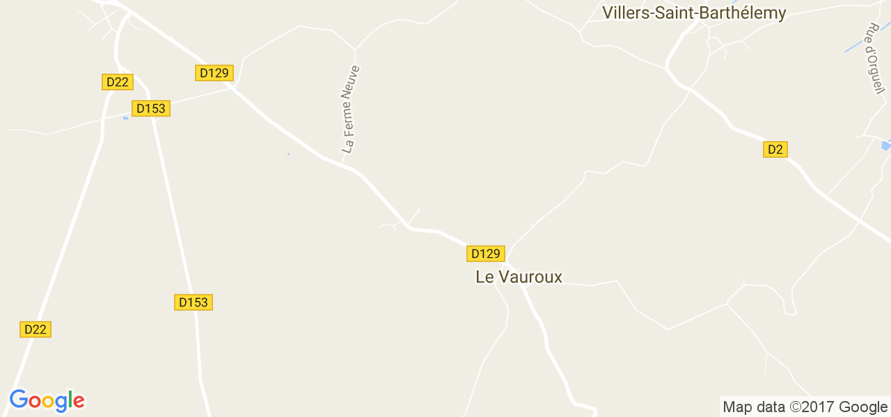 map de la ville de Le Vauroux