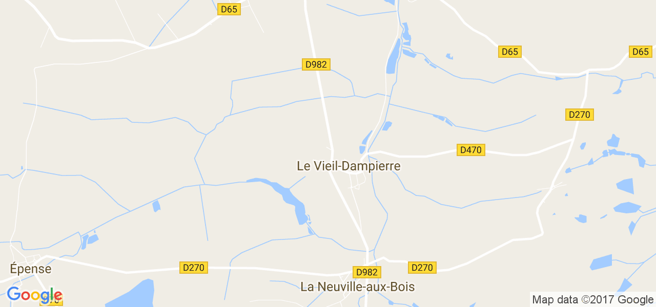 map de la ville de Le Vieil-Dampierre